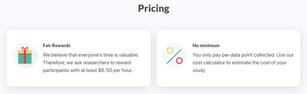 Prolific-Fair rewards statement