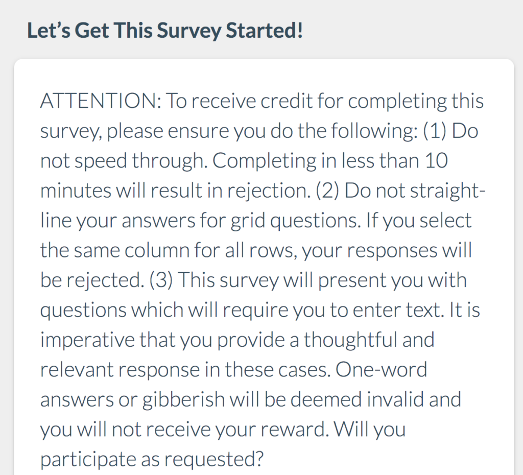 PrizeRebel Survey attention