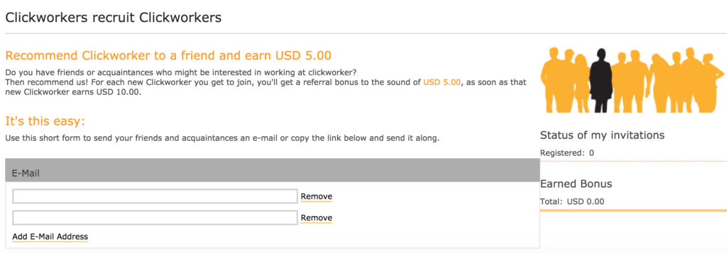 Clickworker affiliate program