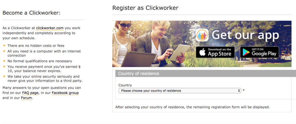 Clickworker Registration Step 2