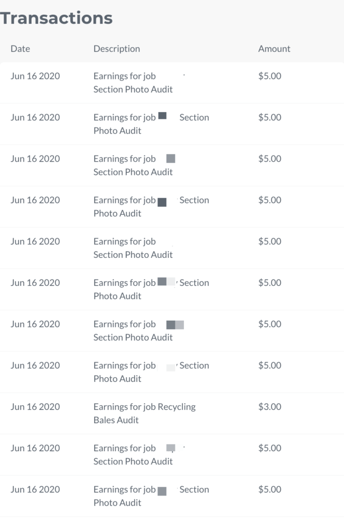 Field Agent Transactions for today